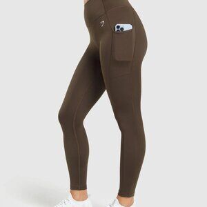 Gymshark Women's Pocket Leggings - Archive Brown